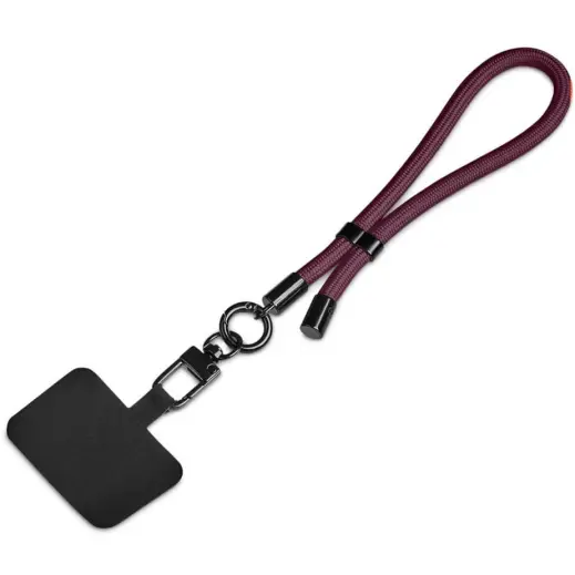 Altitude Silhouette Wrist Phone Strap - Maroon